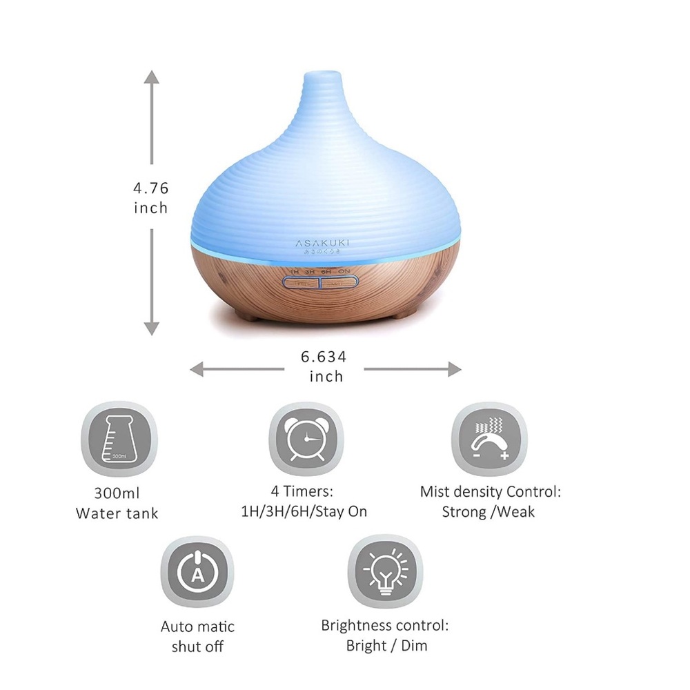 Premium‎ Essential Oil Diffuser Aroma HumidifierLED - Picture 2 of 8